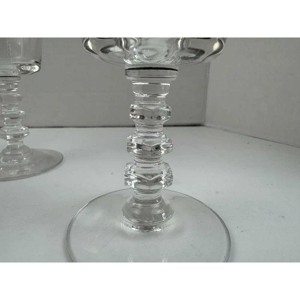Tiffin-Franciscan Apollo Gold Encrusted Crystal Claret Wine Glasses Set of 4‎
